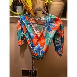 Colorful Zara Shirt with Tie